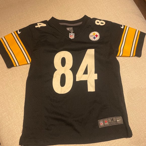 STEELERS #84 BROWN JERSEY, YOUTH MEDIUM - Picture 1 of 2